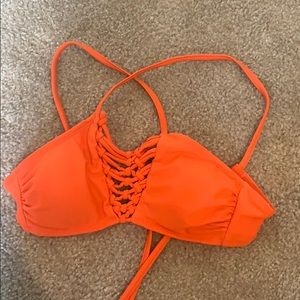 adorable orange bikini top!